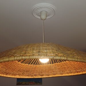 Grand abat-jour rotin